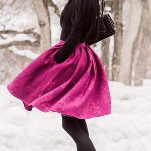 Rachel Parcell Garden Plum Skirt
